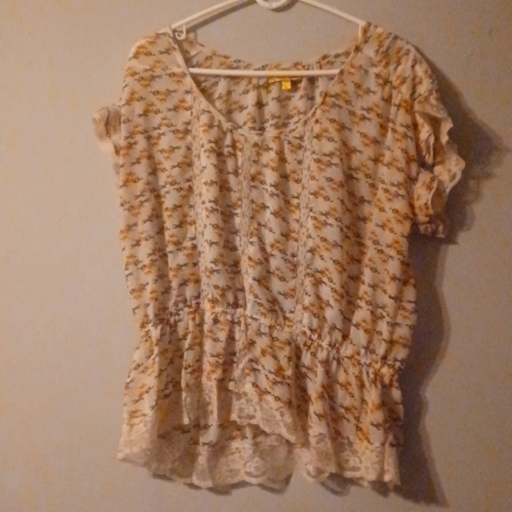 Princess Vera Wang sheer top